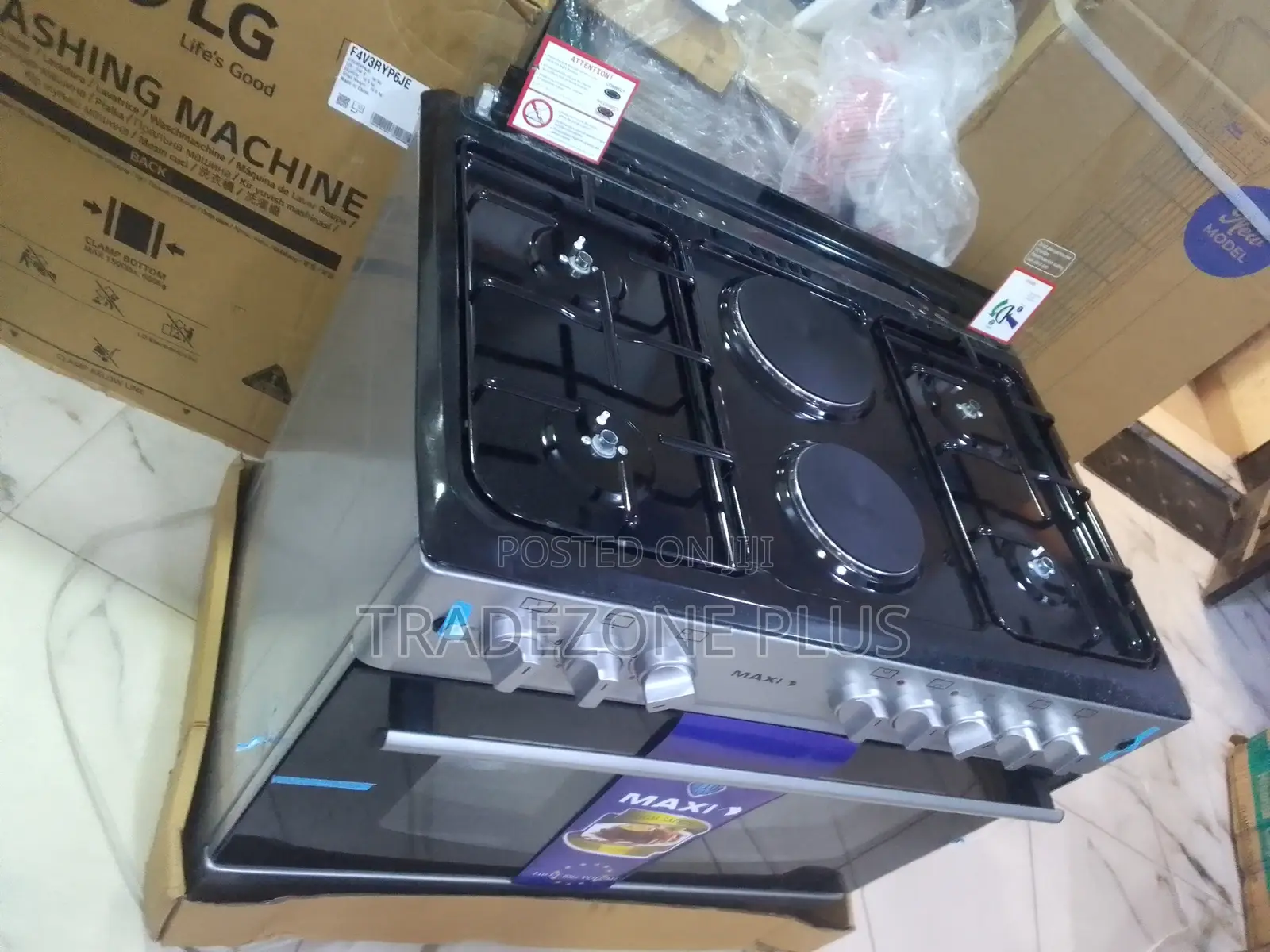 Maxi 6090 Gas Cooker With Extra Cooking Convenience