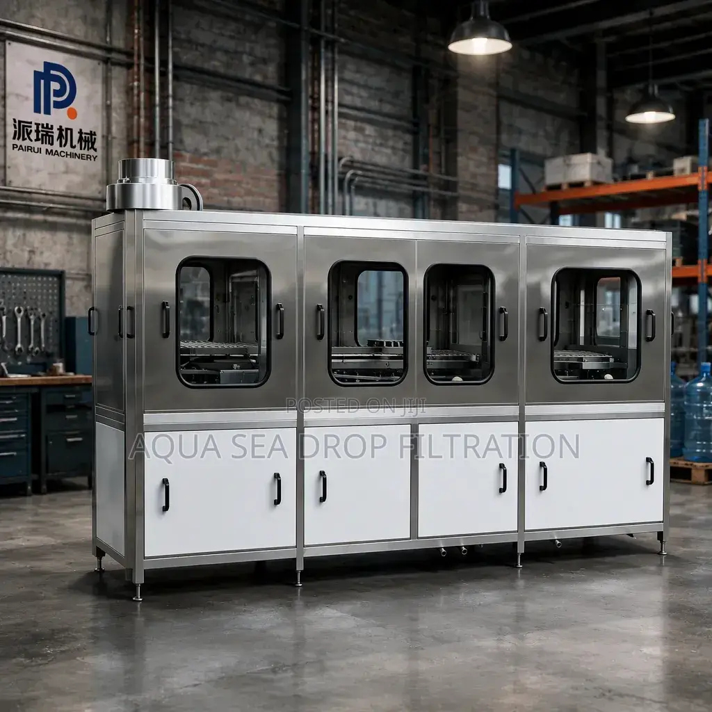 QGF Automatic 5-Gallon Bottle Machine 3-in-1 for Pure Water Factory.