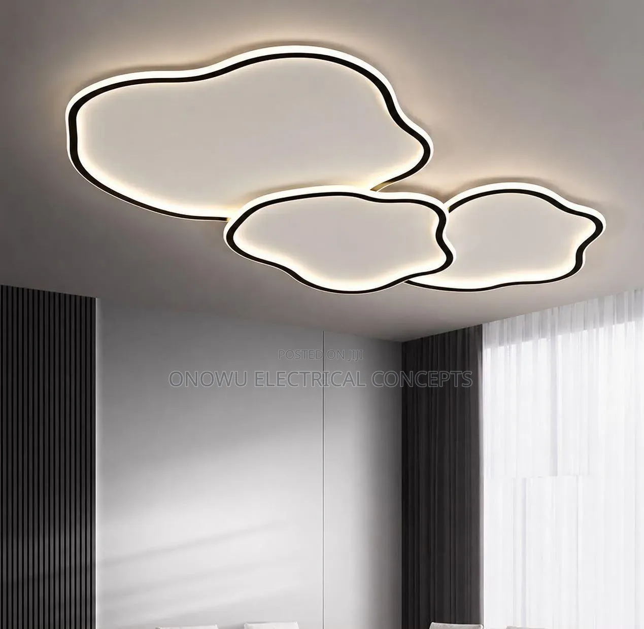 Pebble Ceiling Lamp Led Wood Ceiling Light Modern Retro Art Acrylic