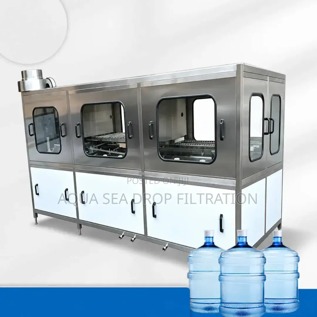 QGF Automatic 5-Gallon Bottle Machine 3-in-1 for Pure Water Factory.