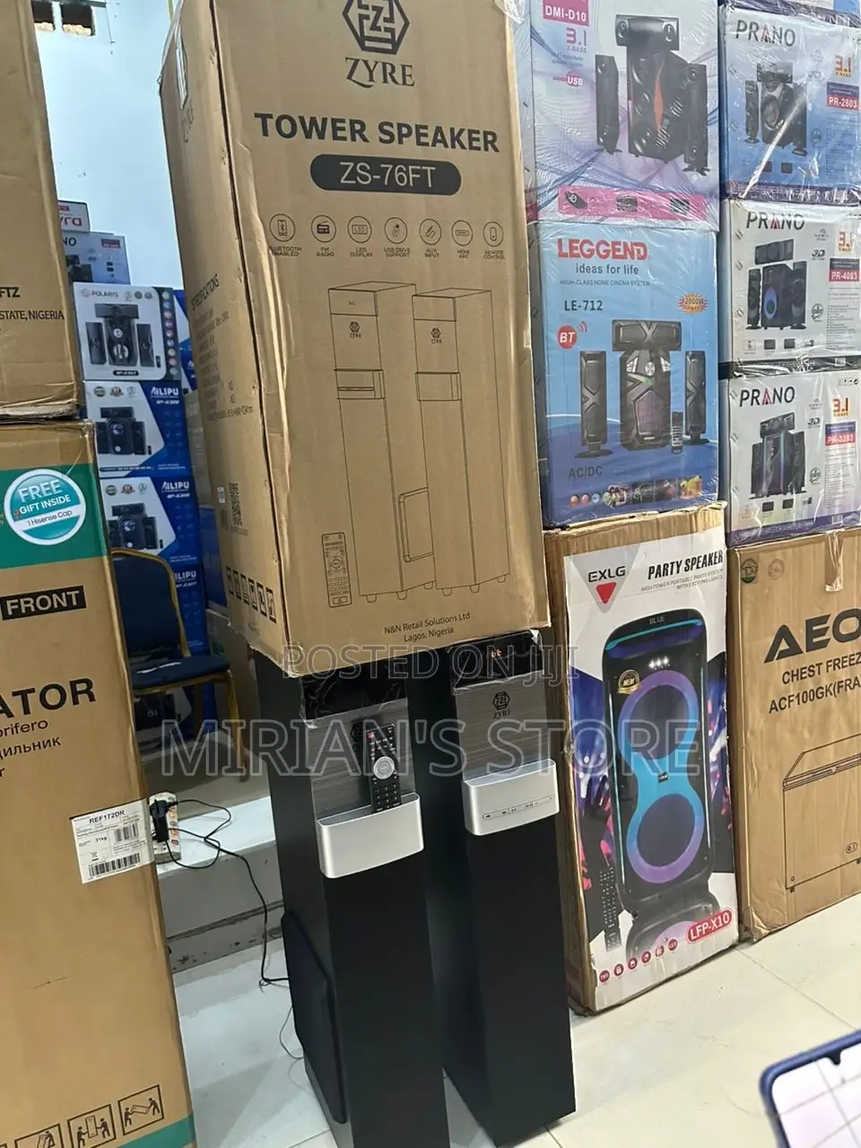 ZYRE Tower Speaker (Model: ZS-76FT)