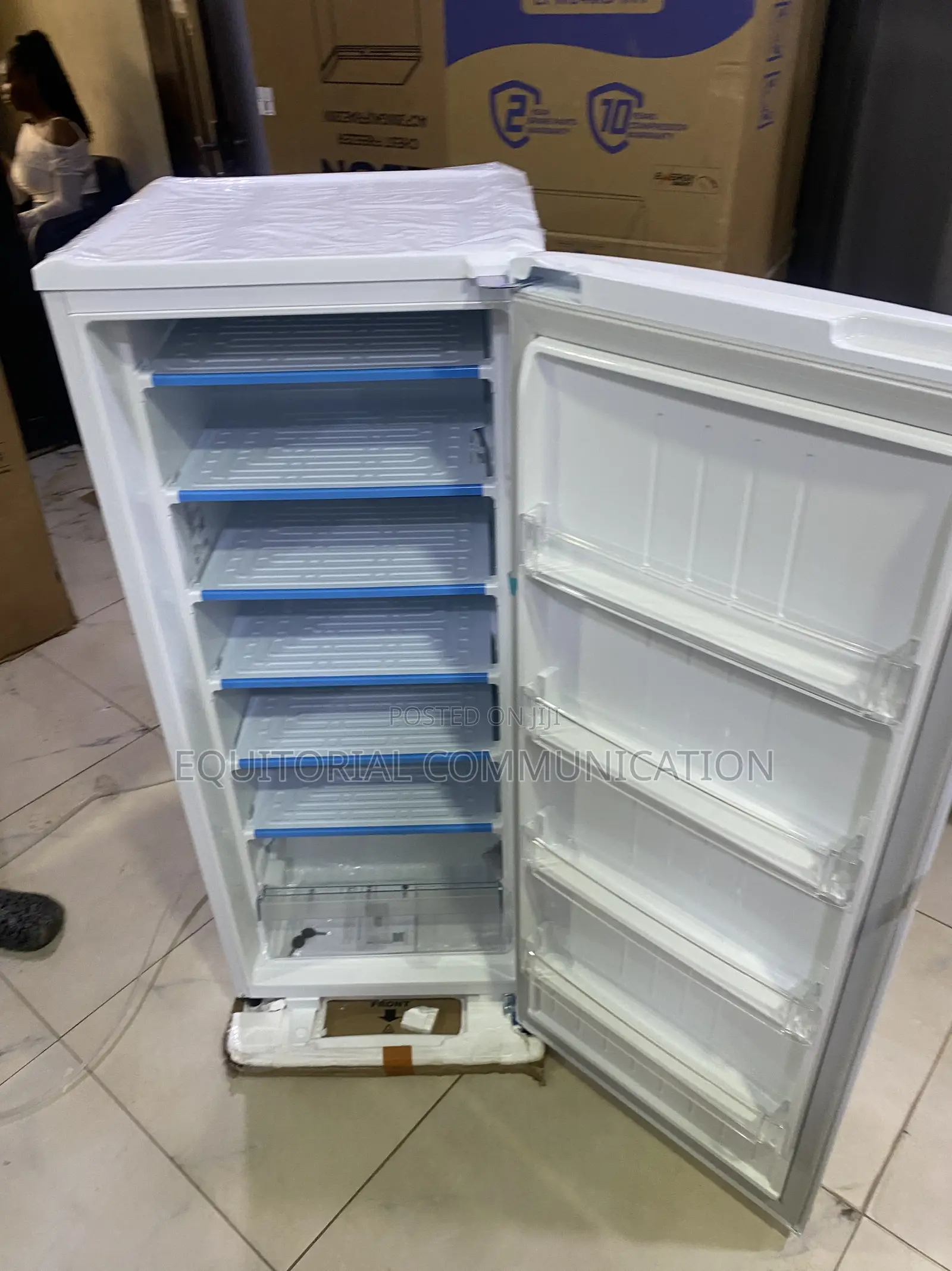 LG GN-304SQBR Practical Vertical Food Freezer 168L
