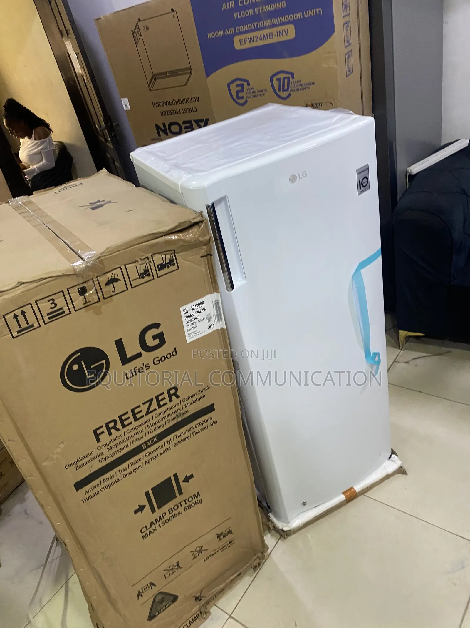 LG GN-304SQBR Upright Freezer for Stocked Kitchens 168L