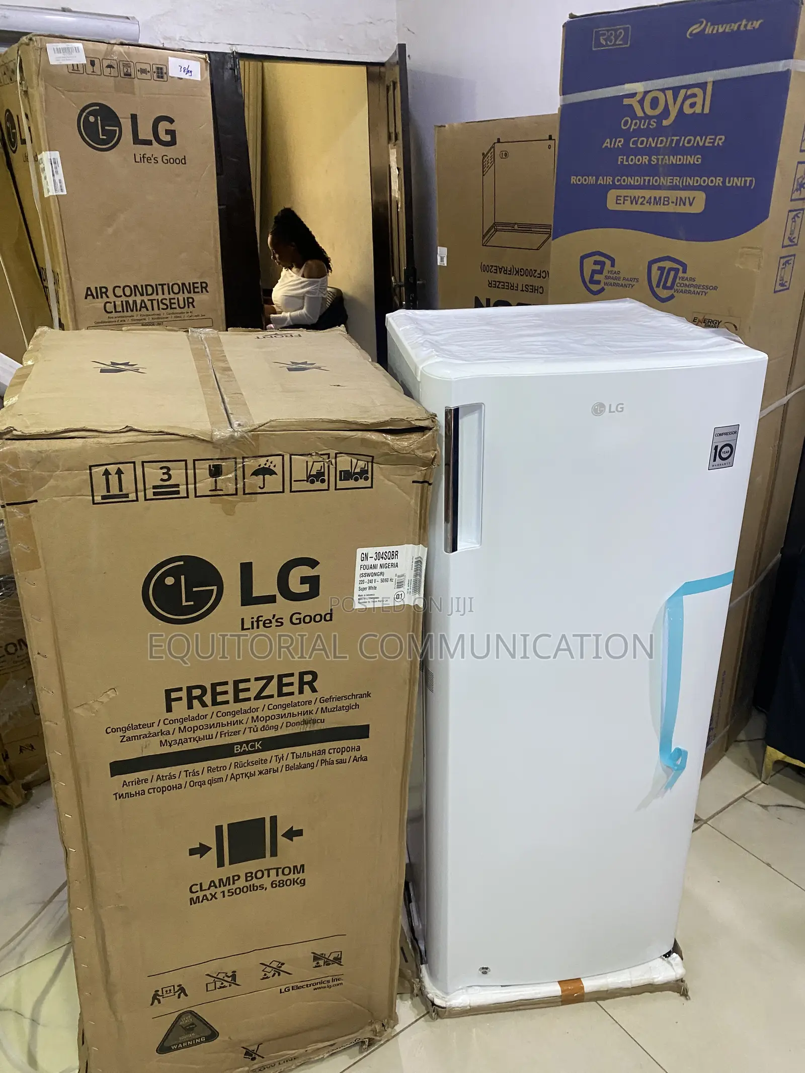 LG GN-304SQBR 168L Frozen Food Storage Appliance