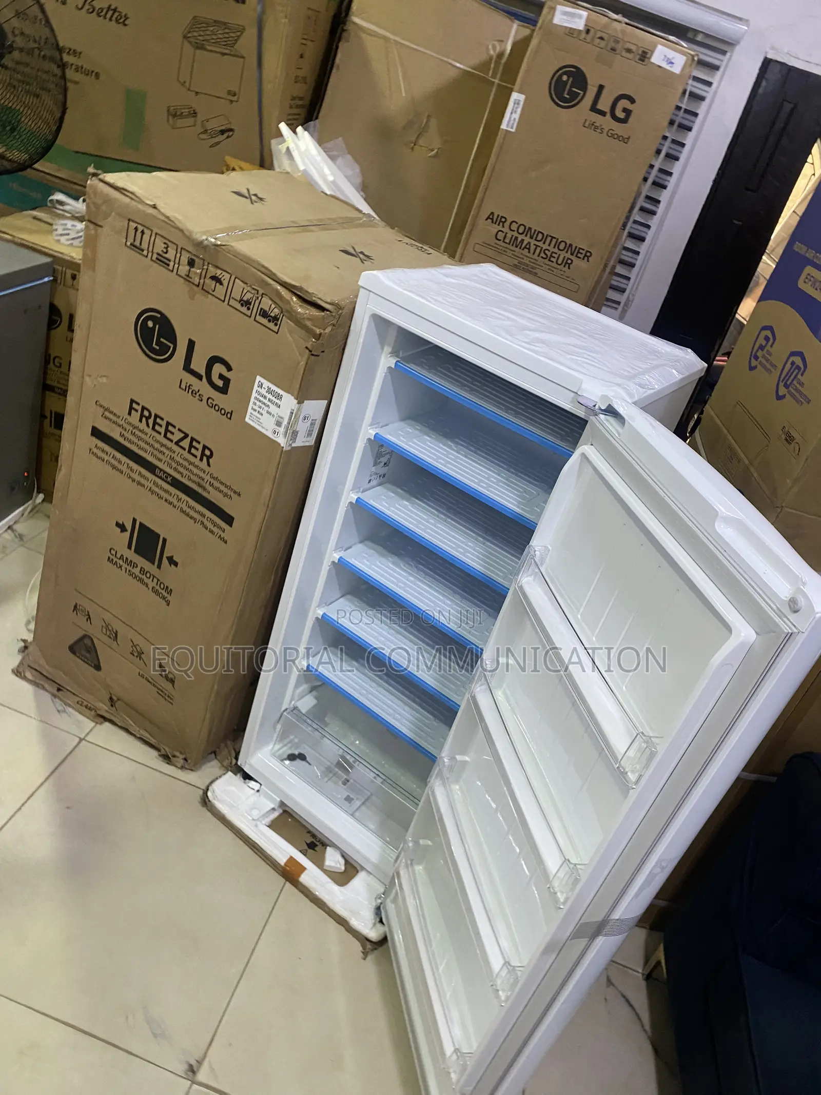 LG GN-304SQBR Vertical Freezer for Home Essentials 168L