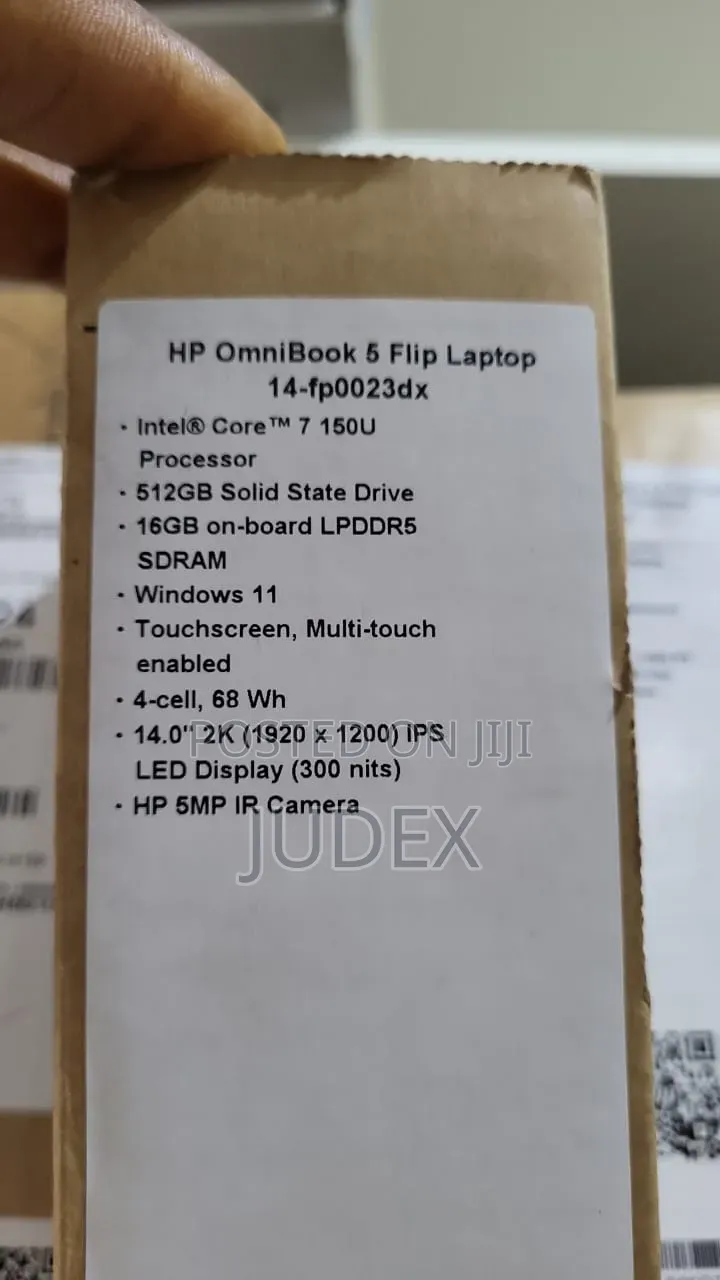 New Laptop HP OmniBook 5 Flip 8GB Intel Core i5 SSD 512GB