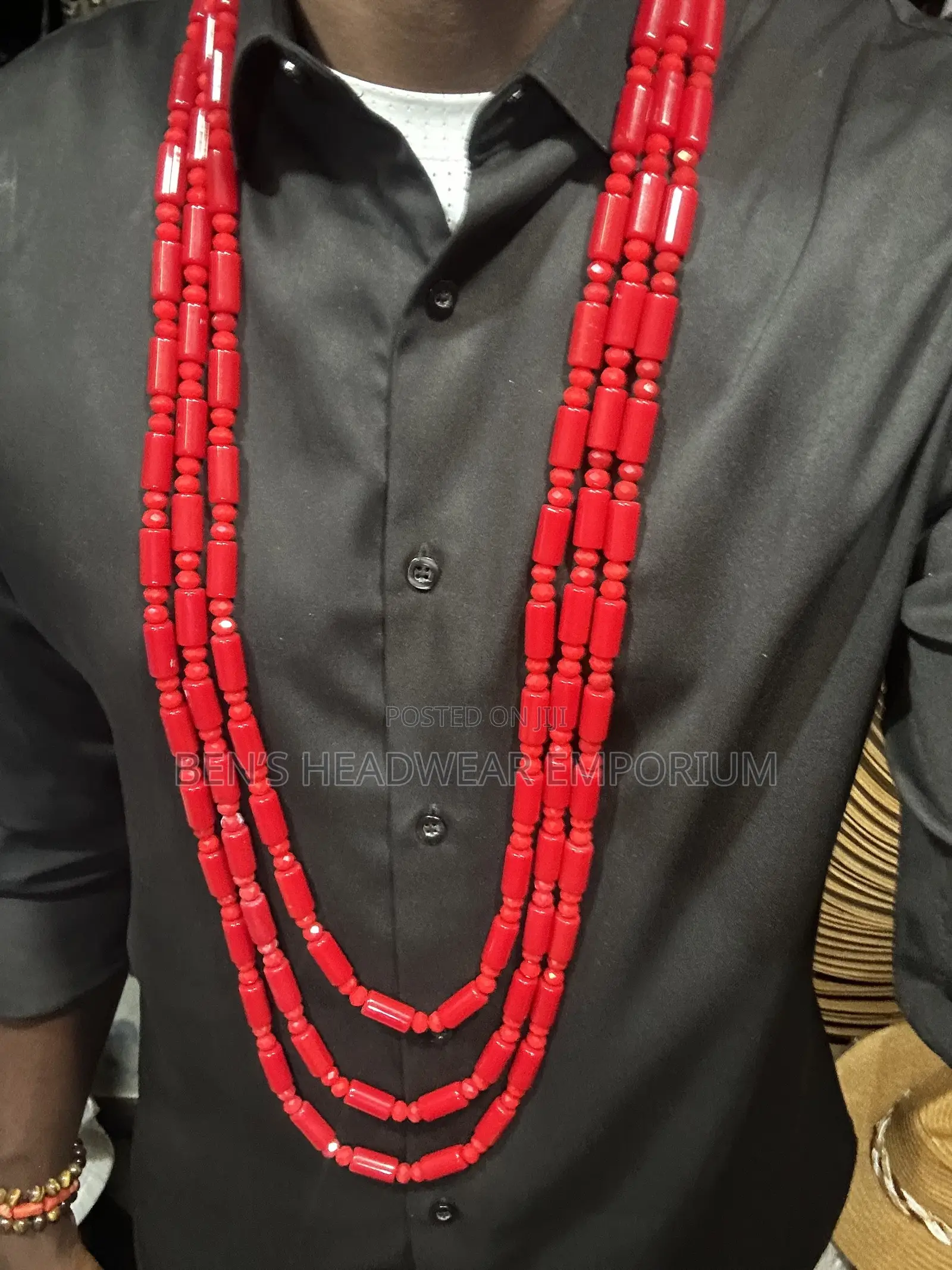 Red Native Beads