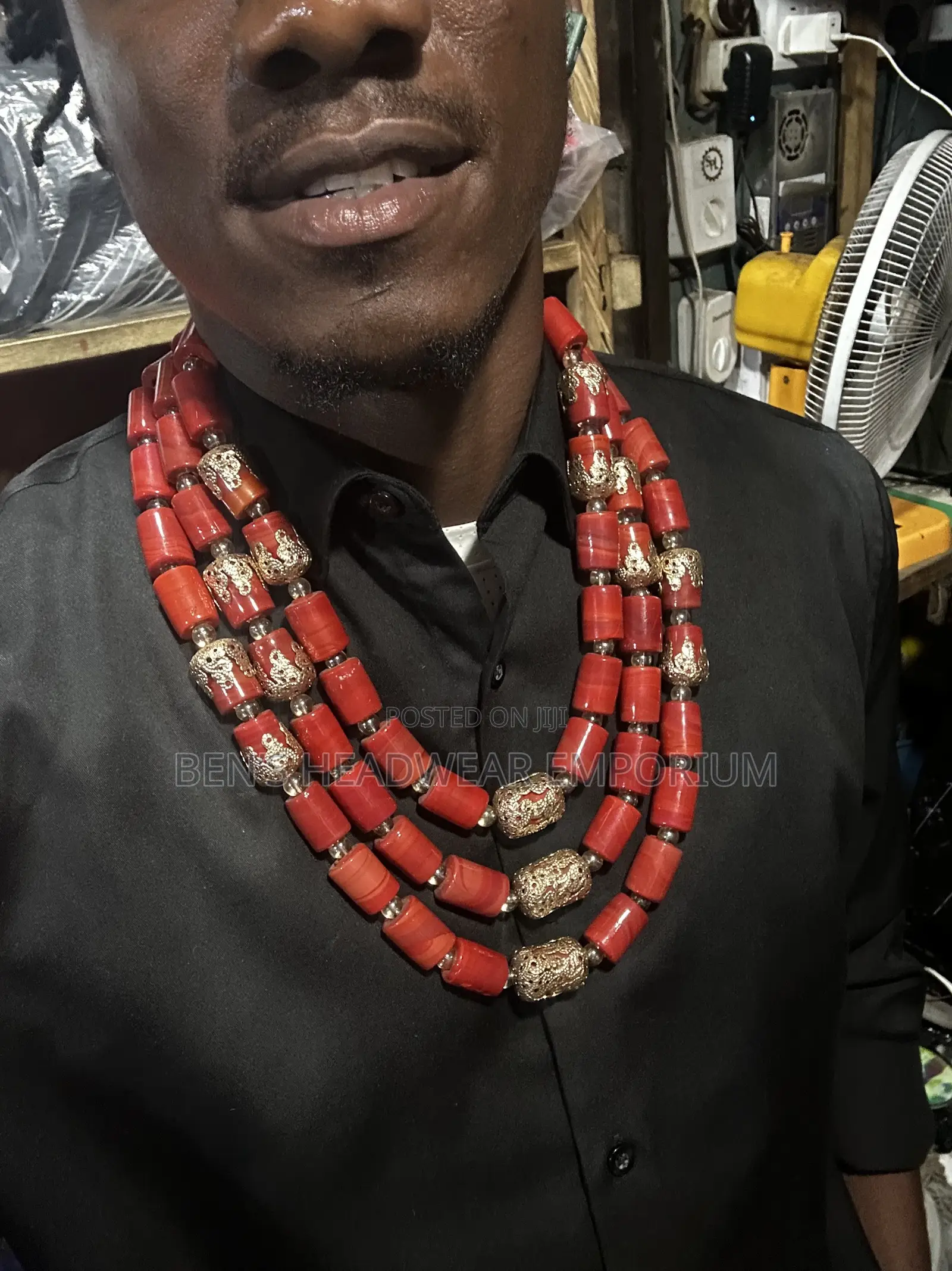 Red Native Beads