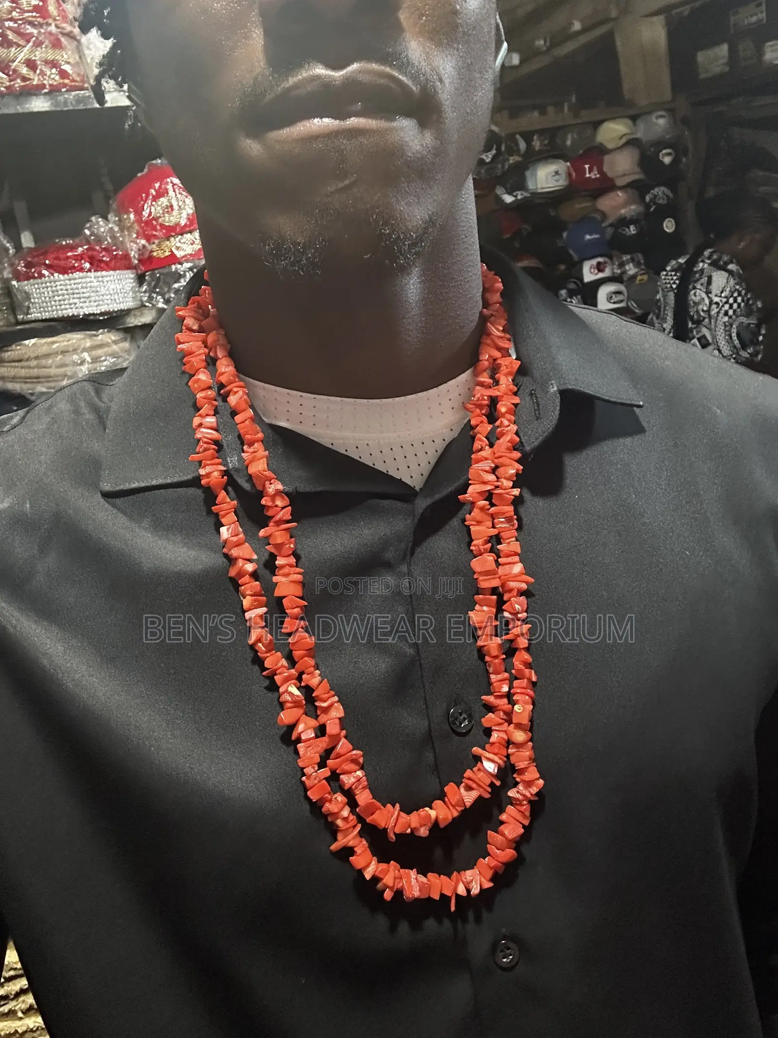 Red Native Beads