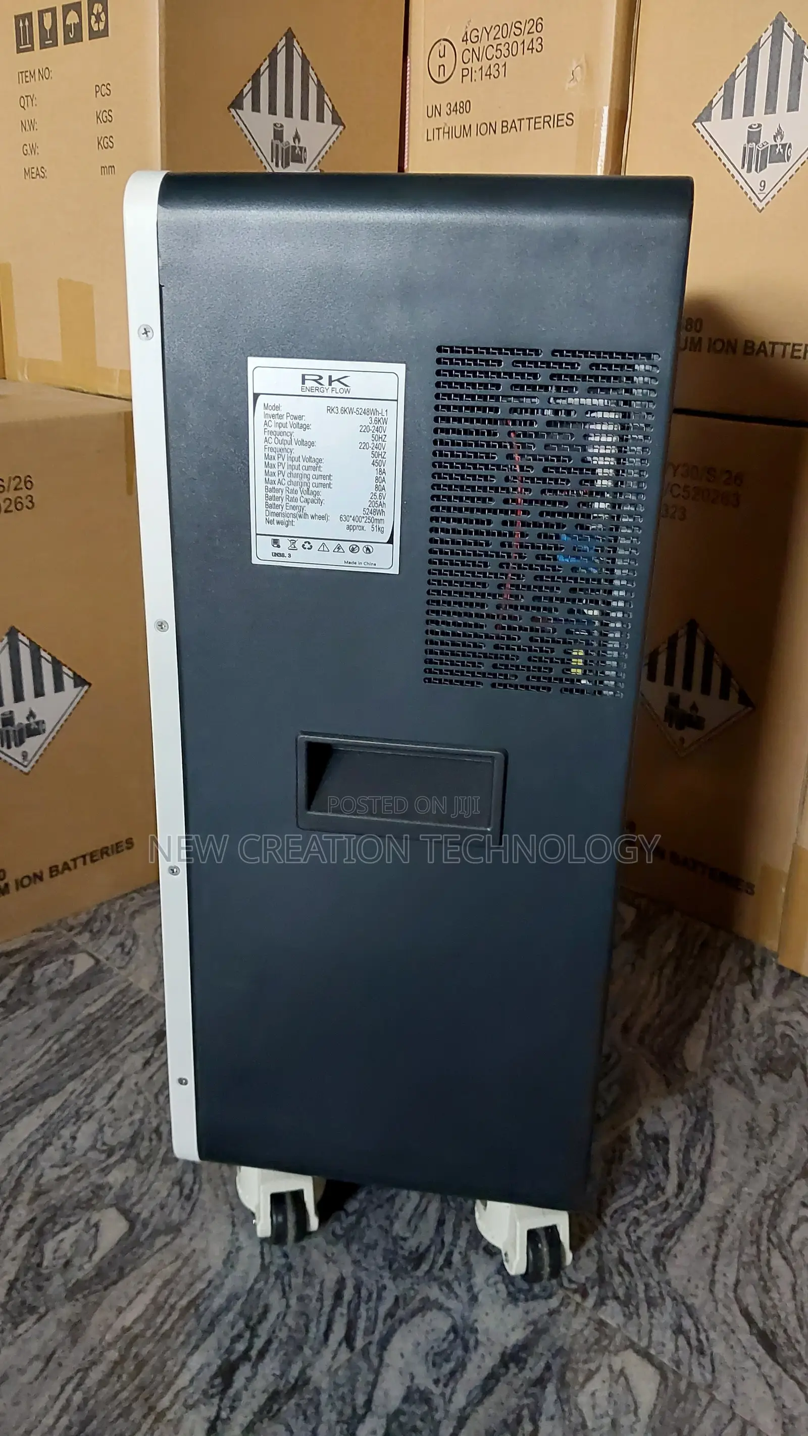 RK Energy Flow 5kWh Battery+3.6kW Integrated Inverter Power Station