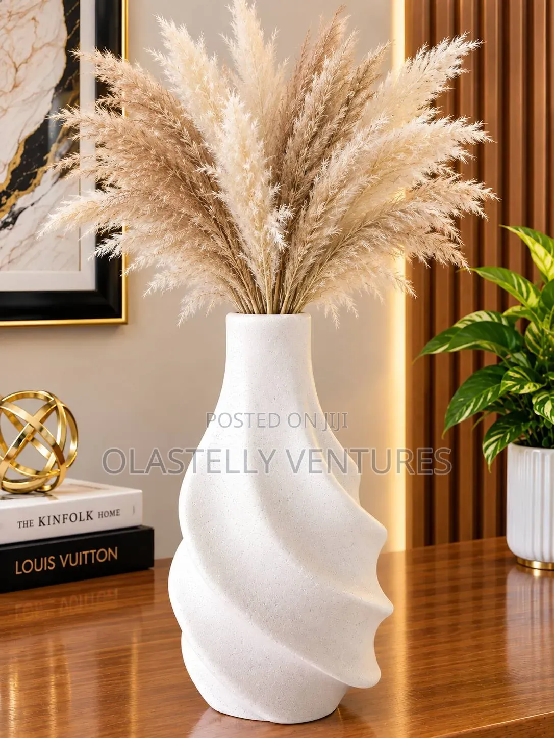 Elegant Sculptural Ceramic Vase T