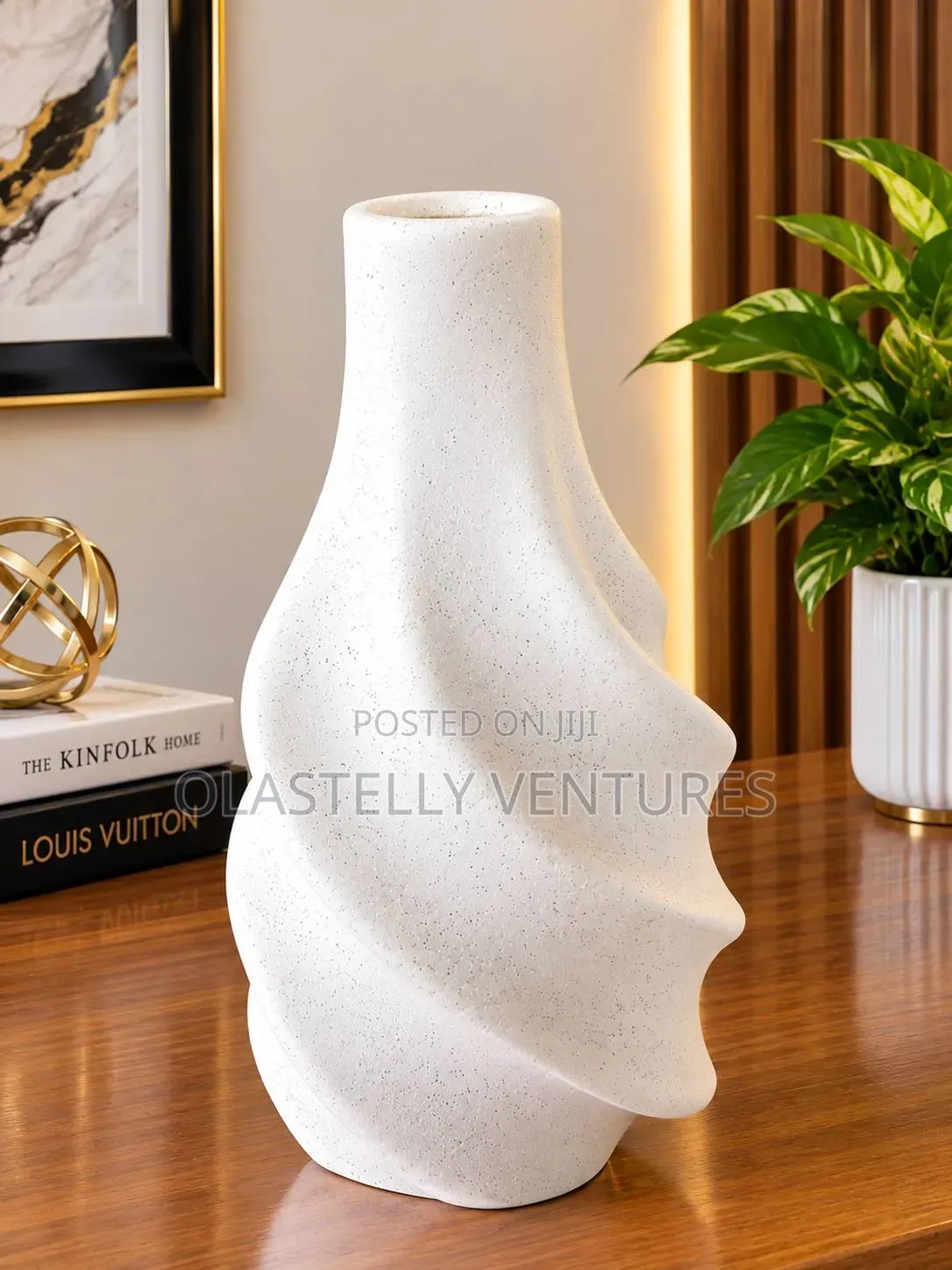 Elegant Sculptural Ceramic Vase T