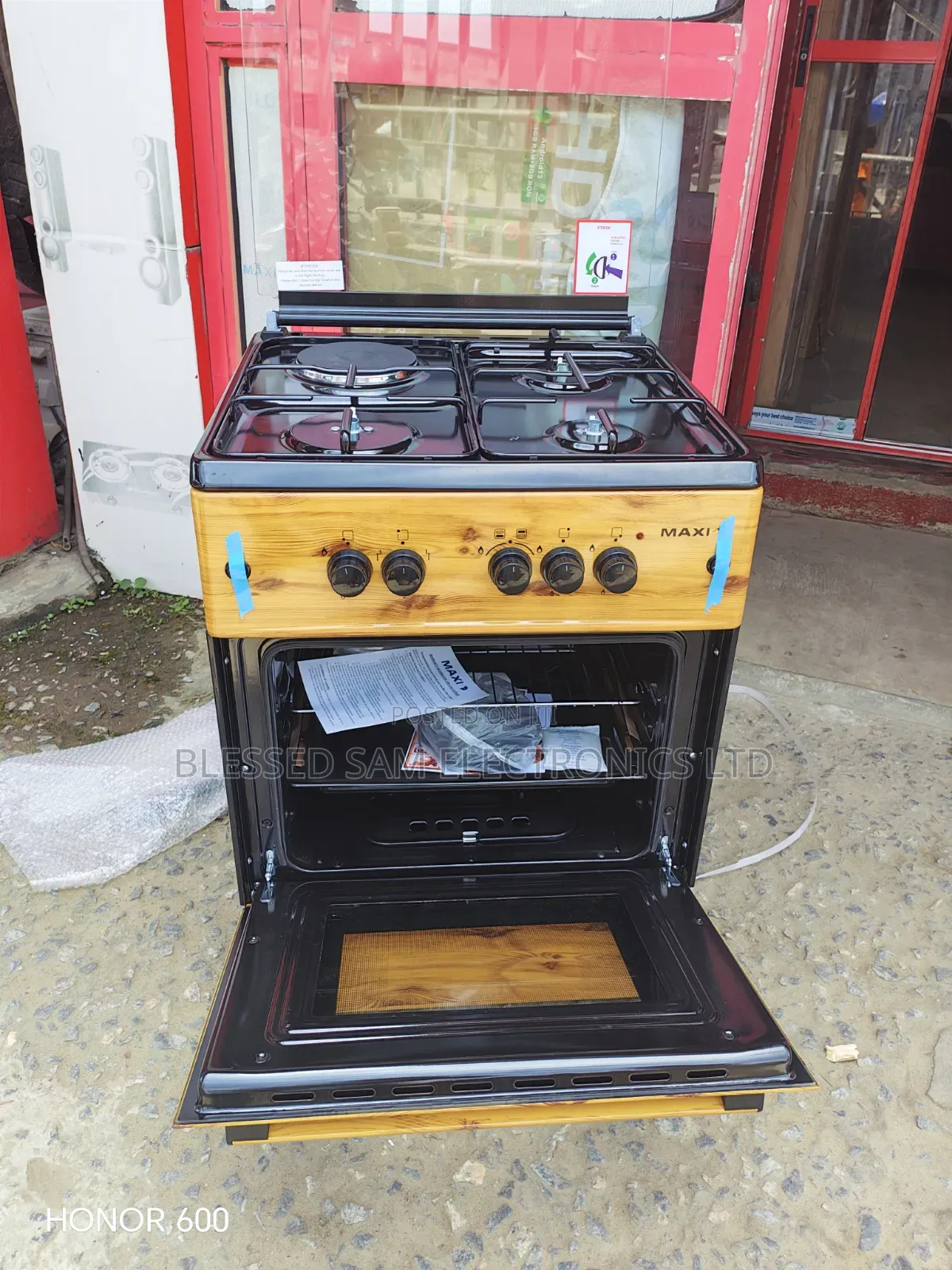 Maxi Automatic Standing Gas( 3 Gas by 1 Electric ) With OVEN Grill
