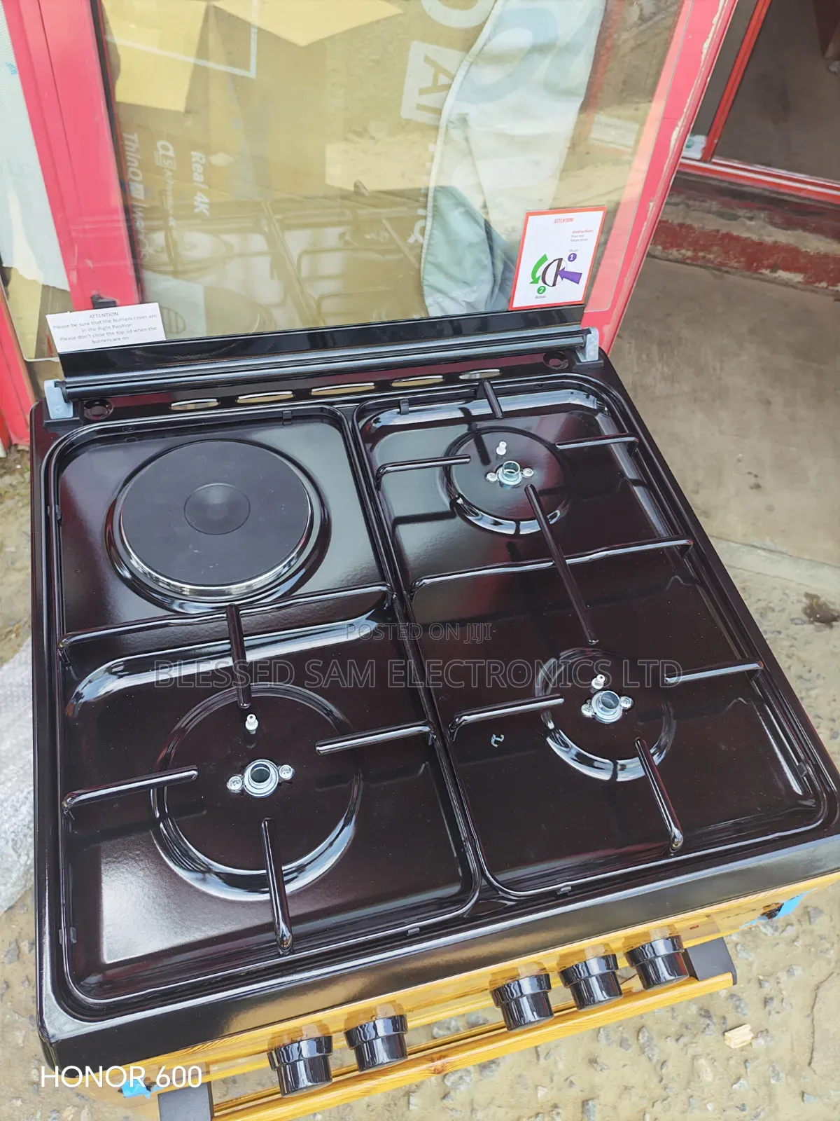Maxi Automatic Standing Gas( 3 Gas by 1 Electric ) With OVEN Grill