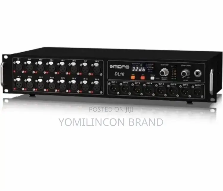 Midas DL16 16-Input - 8-Output Stage Box With 16 Midas Mic Preamps