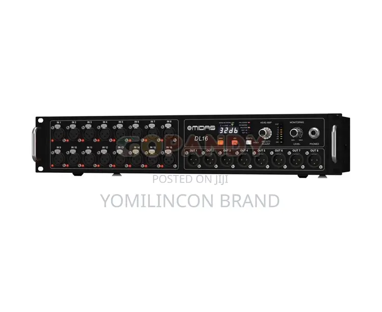 Midas DL16 16-Input - 8-Output Stage Box With 16 Midas Mic Preamps