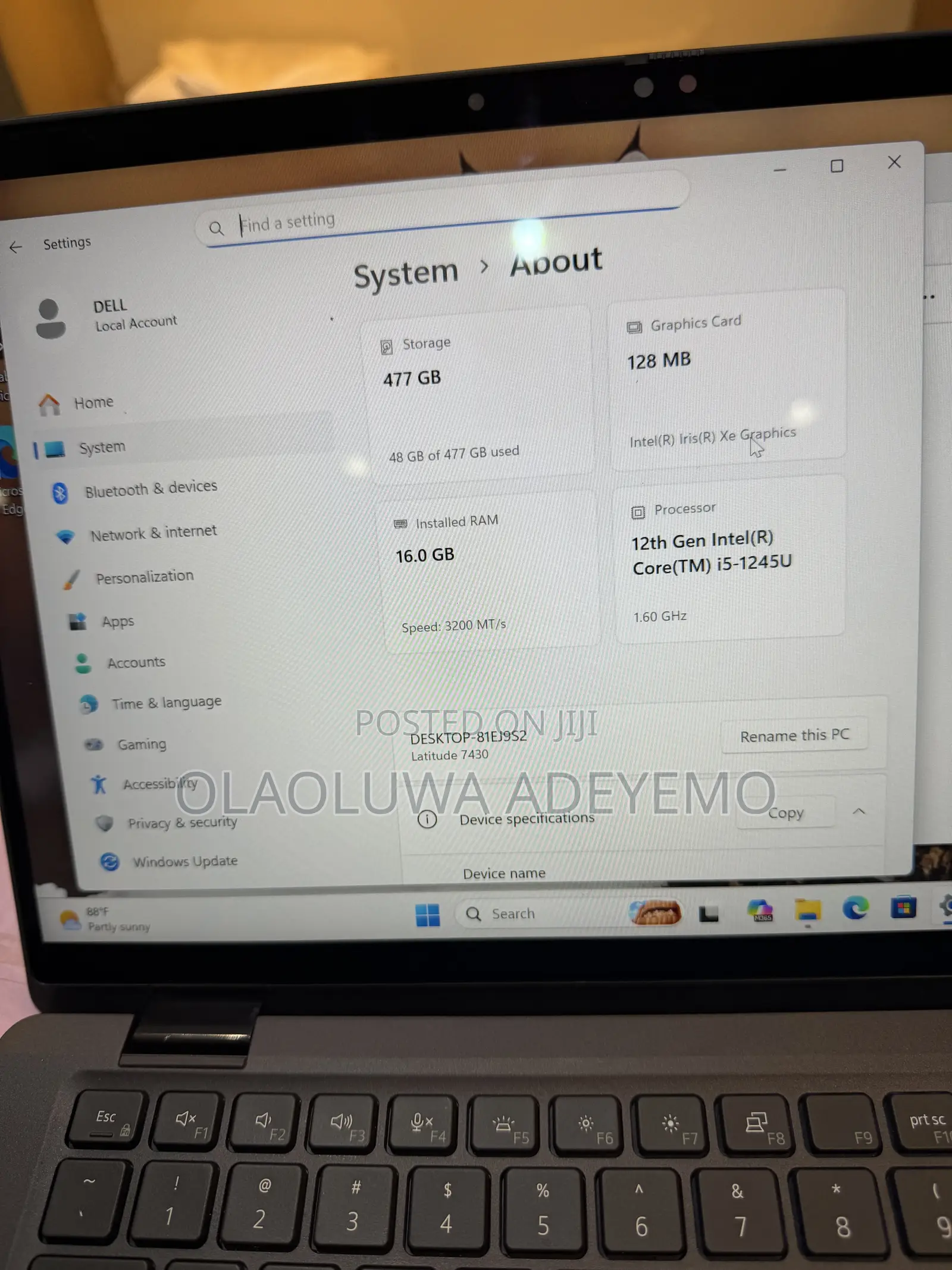 Laptop Dell Latitude 7430 16GB Intel Core i5 SSD 512GB