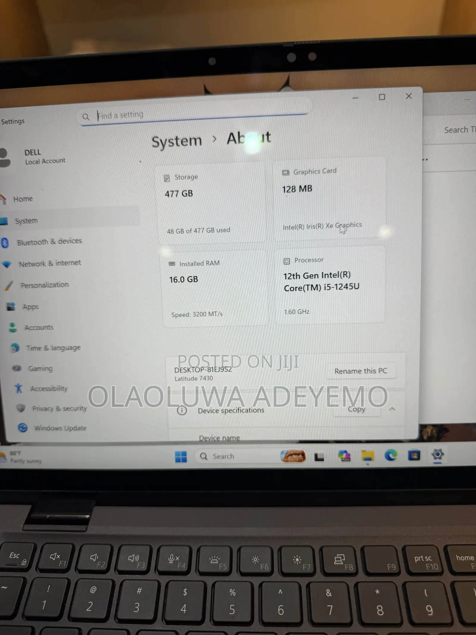 Laptop Dell Latitude 7430 16GB Intel Core i5 SSD 512GB