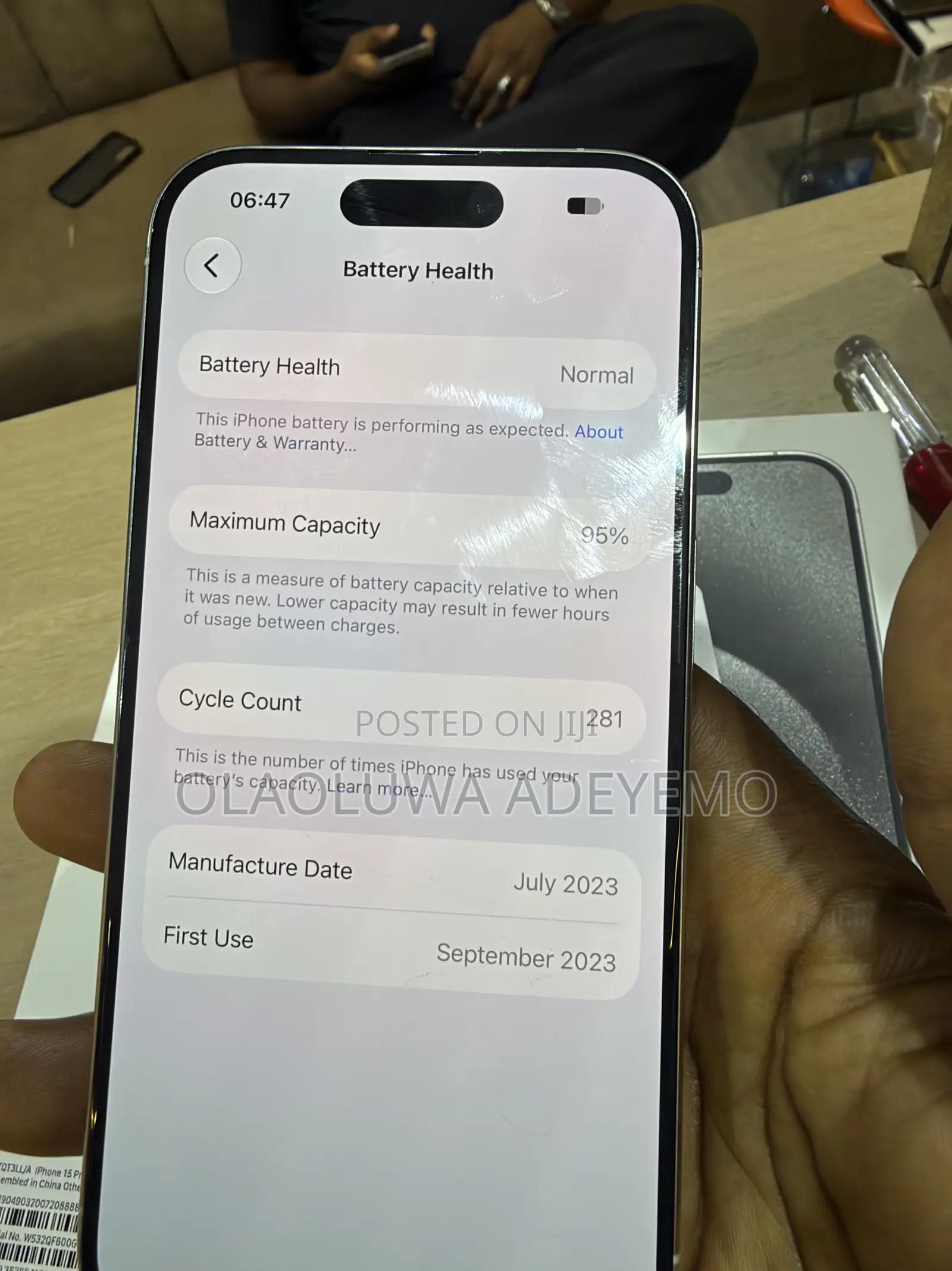 Apple iPhone 15 Pro 256 GB Silver