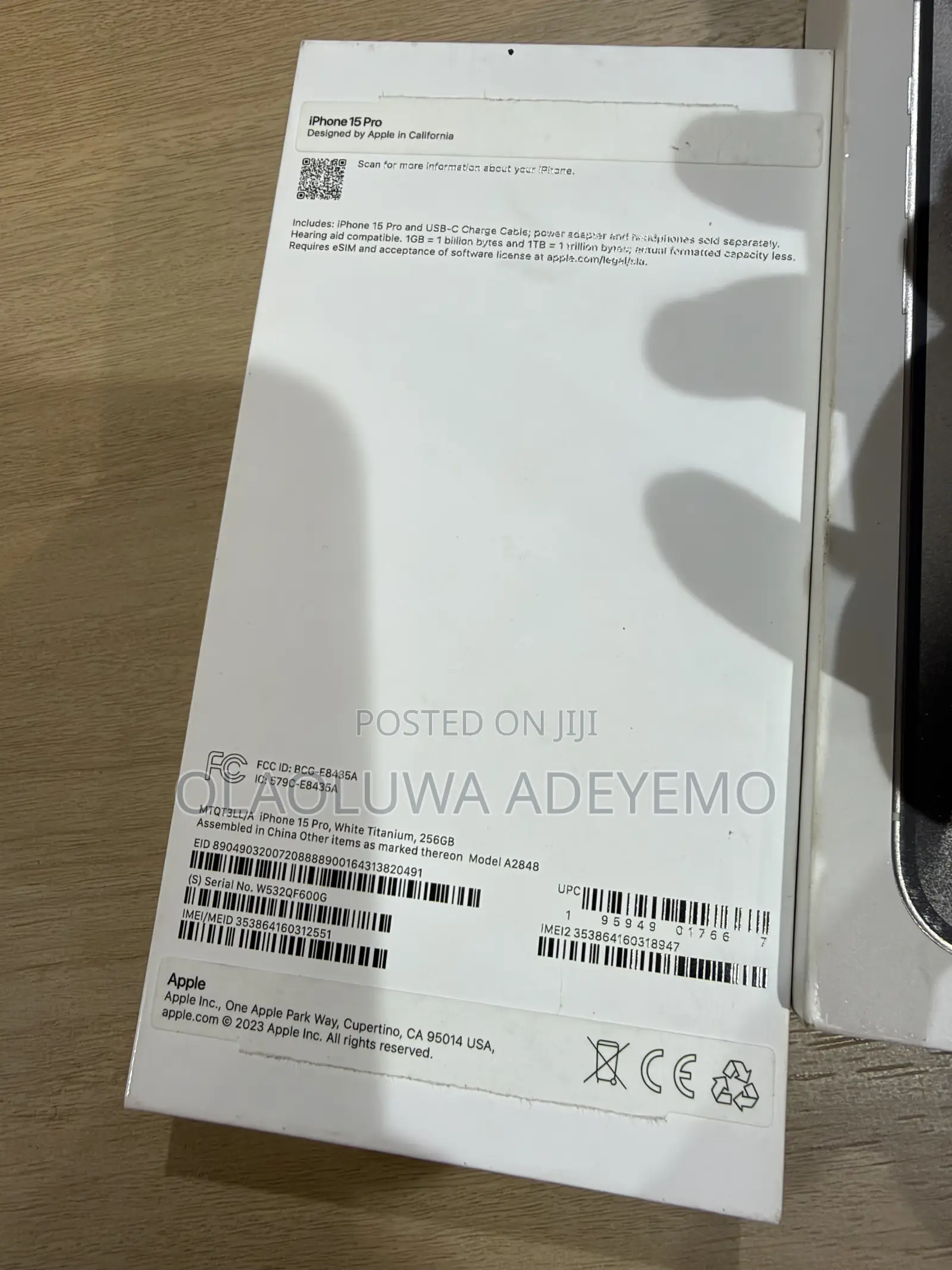 Apple iPhone 15 Pro 256 GB Silver