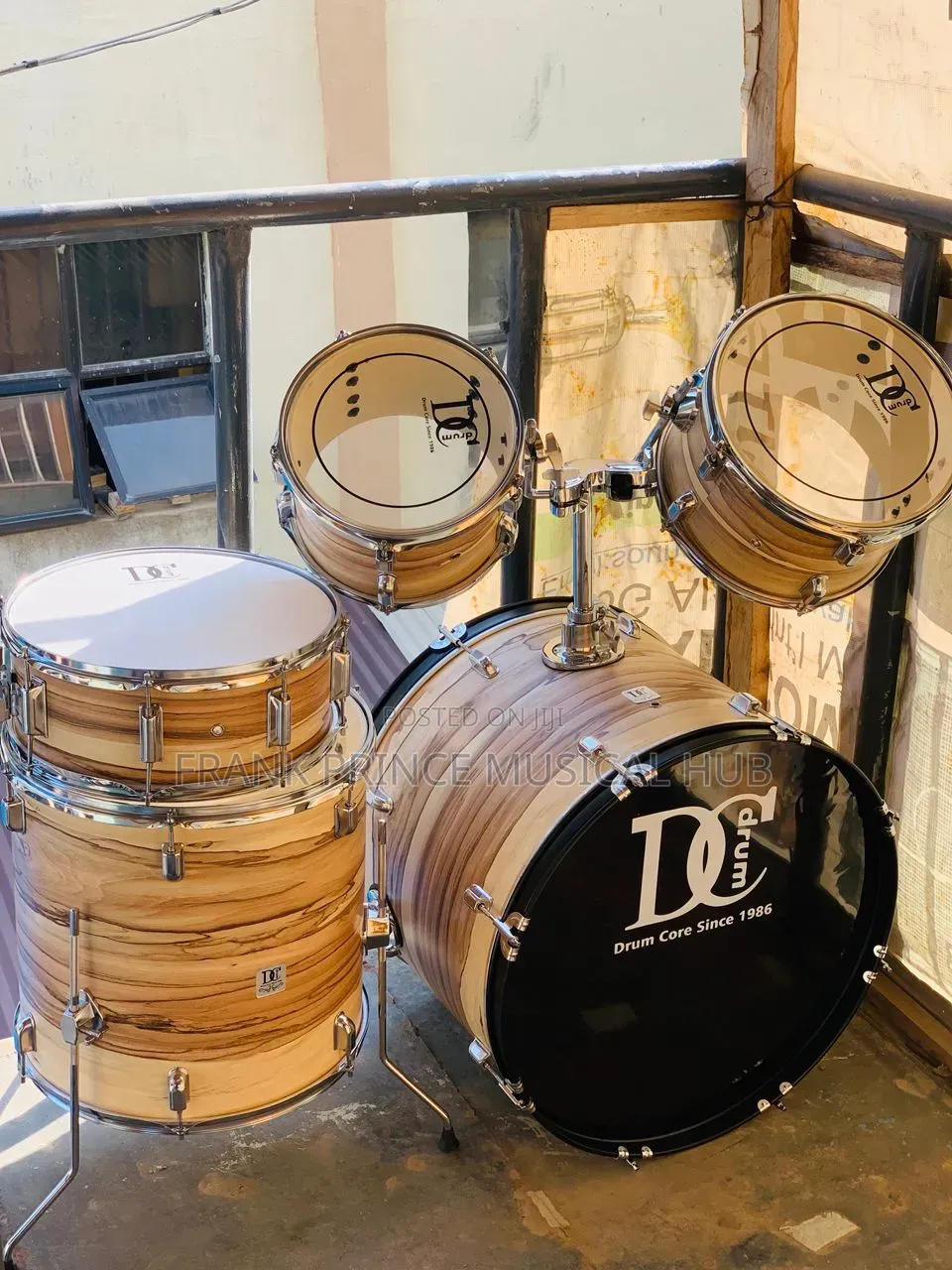 ​DC (Drum Core) 5-Piece Drum Set - Premium Natural Wood Finish