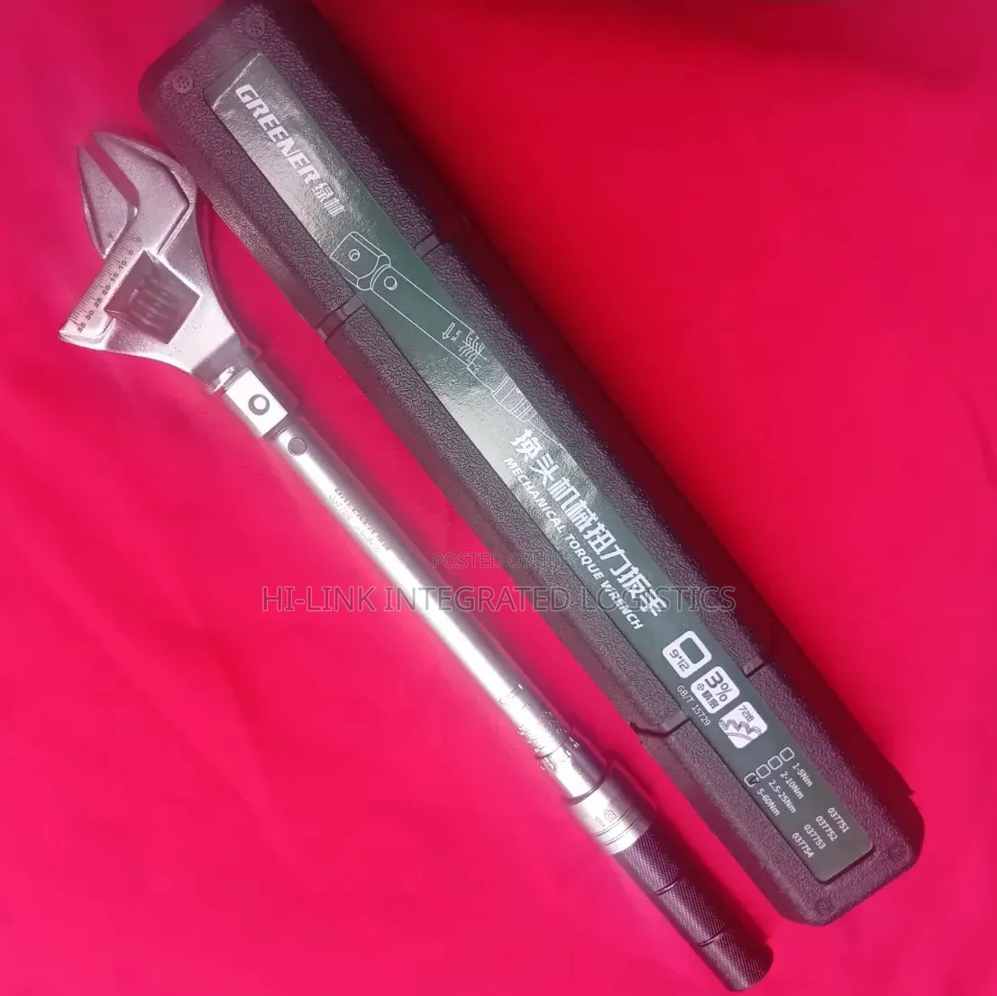 GREENER Adjustable Open-End Torque Wrench Set