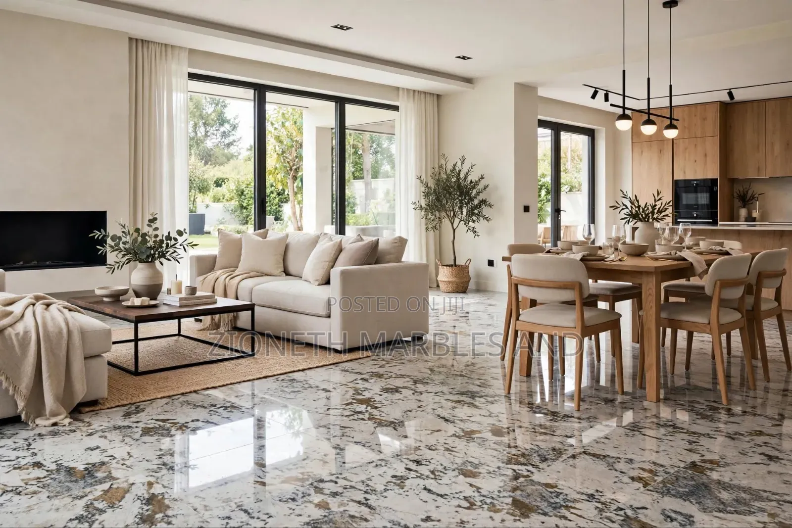 Azul White Granite Slab