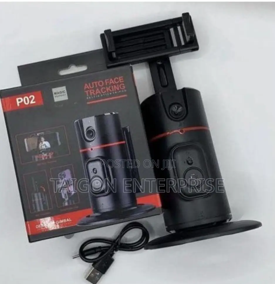 P02 Auto Face Tracking Gimbal Tripod 360 Rotation
