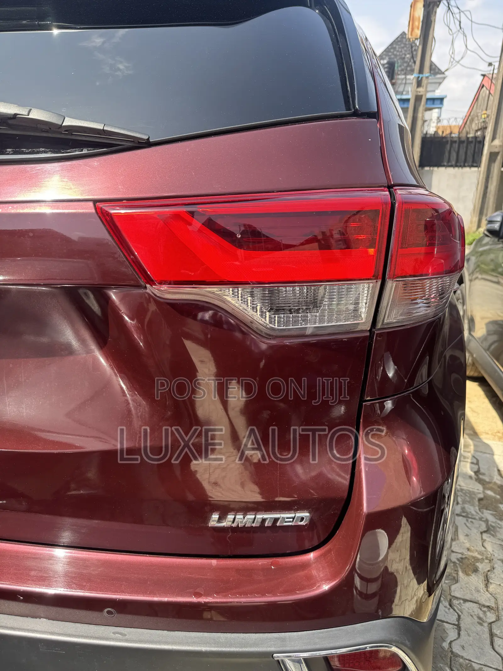 Toyota Highlander Limited 4x4 V6 (3.5L 6cyl 8A) 2018 Burgundy