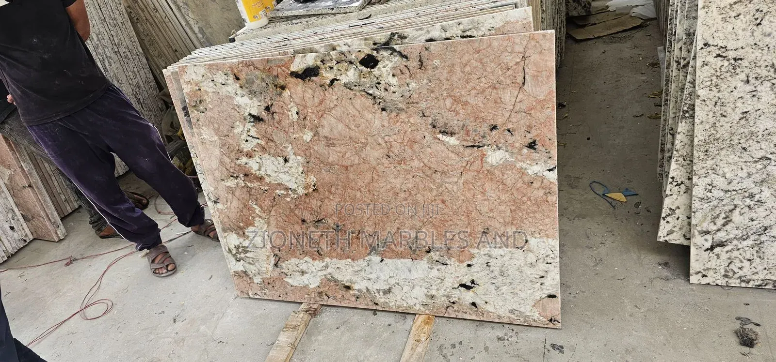 Alaska Pink Granite Slab and Tiles 2cm Thickness