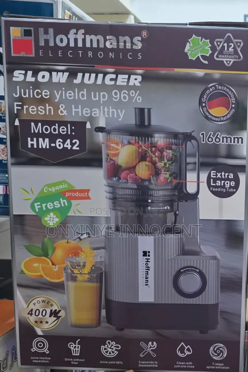 Brand New Hoffmans Slow Juicer (Model: HM-642)