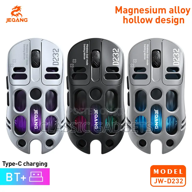 Jeqang Jw- D232 12000 DPI RGB Rechargeable Wireless Gaming Mouse