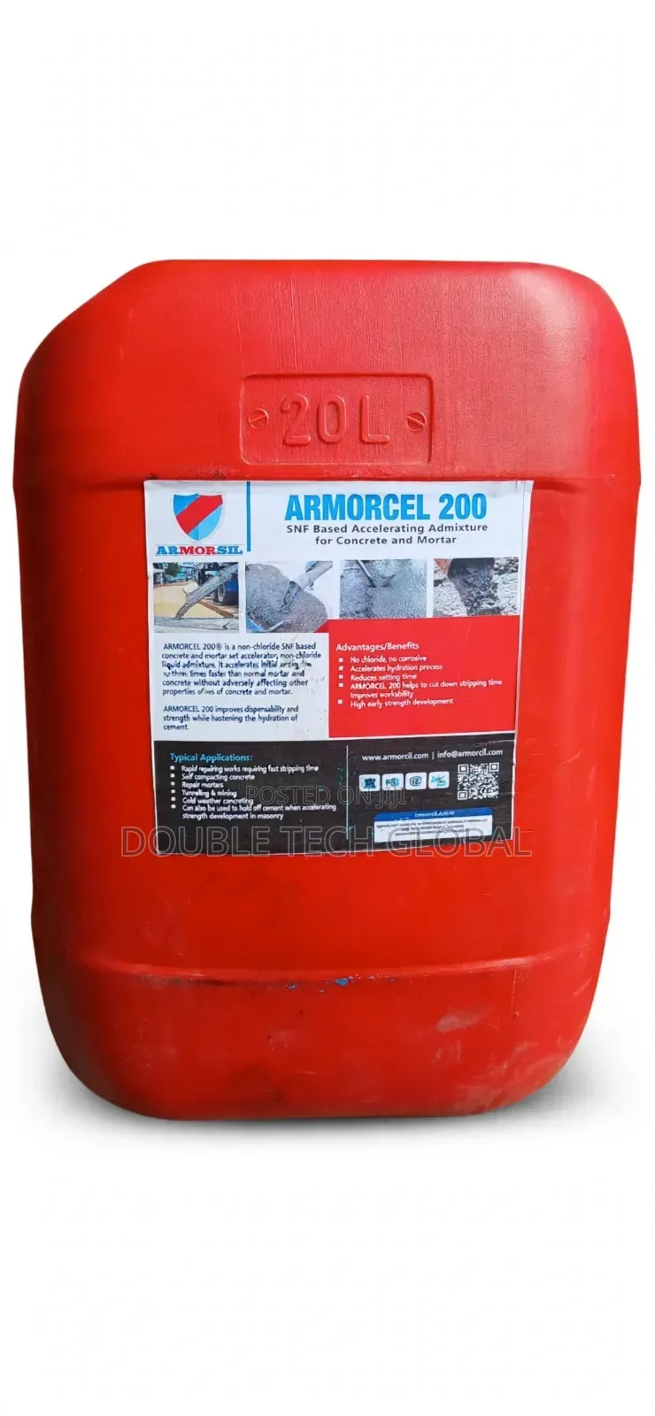 Armorcel 200 SNF Concrete Accelerator Admixture 20L - Armorsil