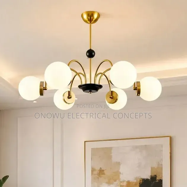 Nordic Branch Glass Ball Led Chandeliers Dimmable for Living Room