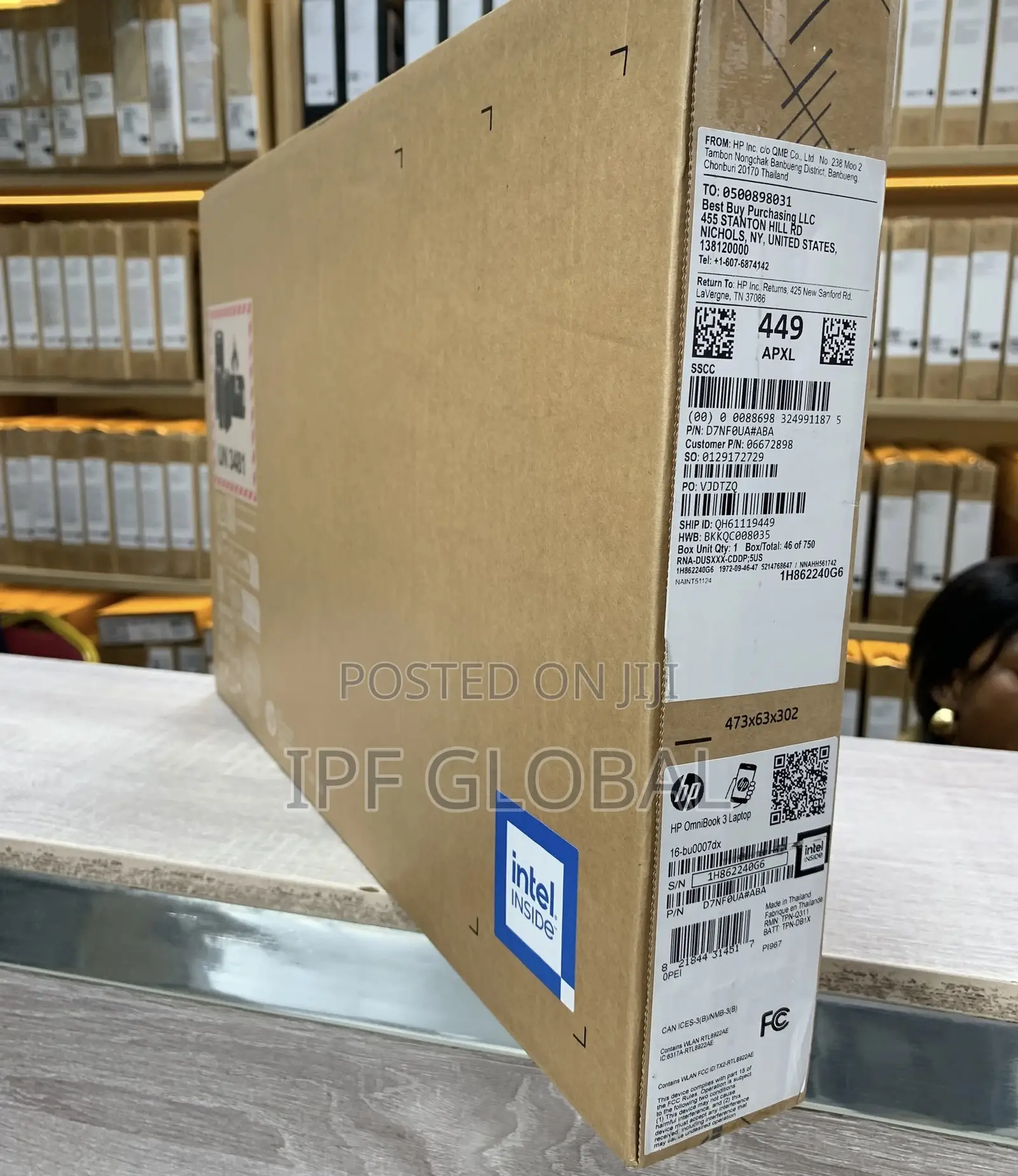New Laptop HP OmniBook 3 16GB Intel Core Ultra 7 SSD 512GB