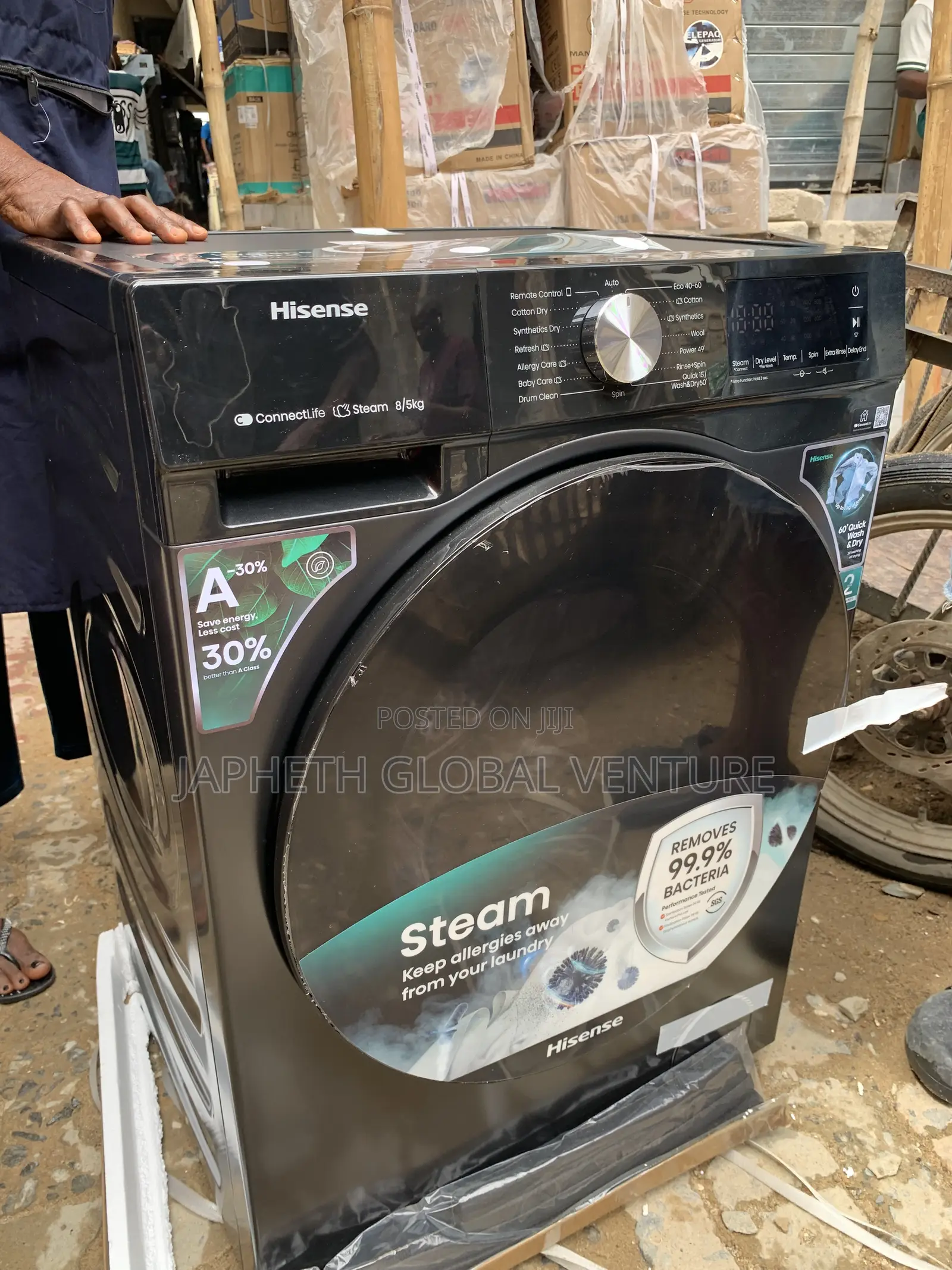 Hisense 8kg Wash and Dry Washing Machine – Original Quality