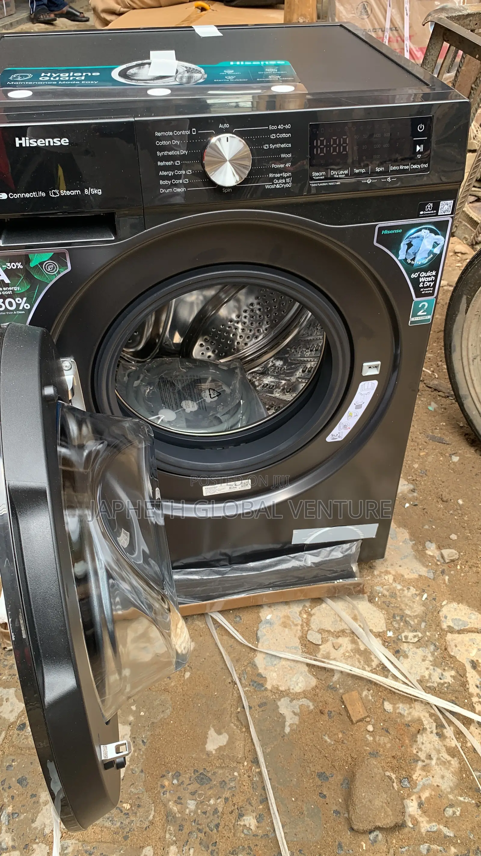 Hisense 8kg Wash and Dry Washing Machine – Original Quality