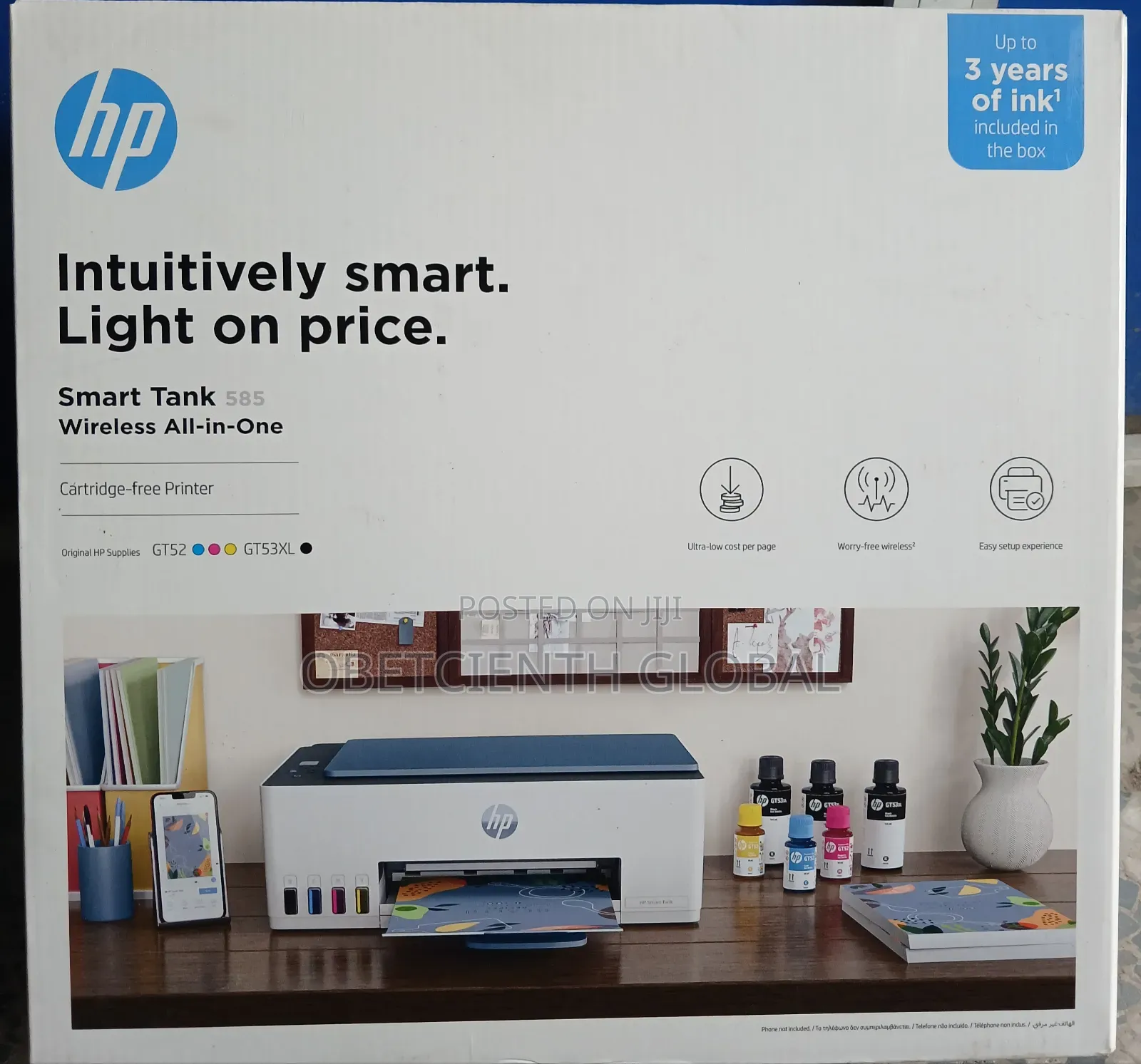 HP Smart Tank 585 Wireless All in One Printer