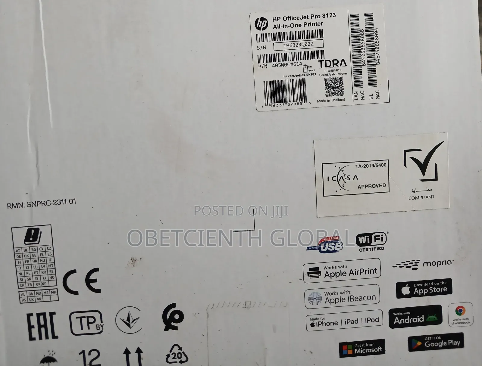 HP Office Jet Pro 8123 All in One Printer