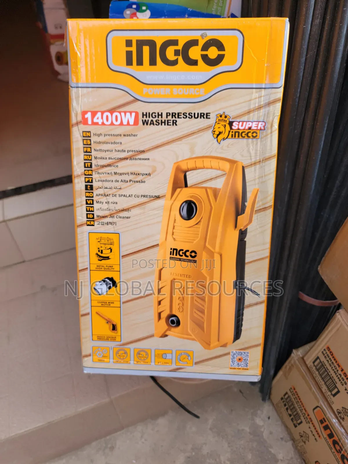 High Pressure Washer 1400w Ingco