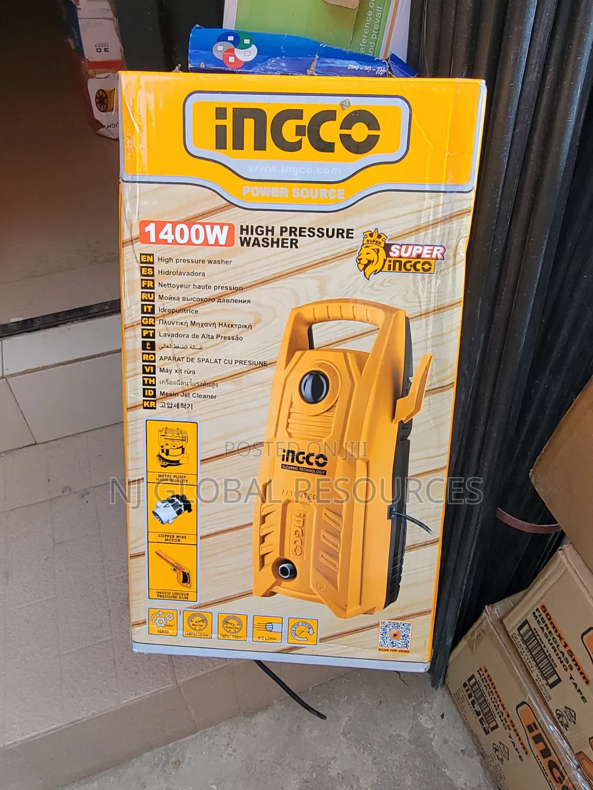 High Pressure Washer 1400w Ingco