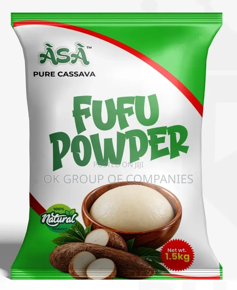 Fufu Cassava Flour Packaging Nylons Printing Coys in Lagos Nigeria
