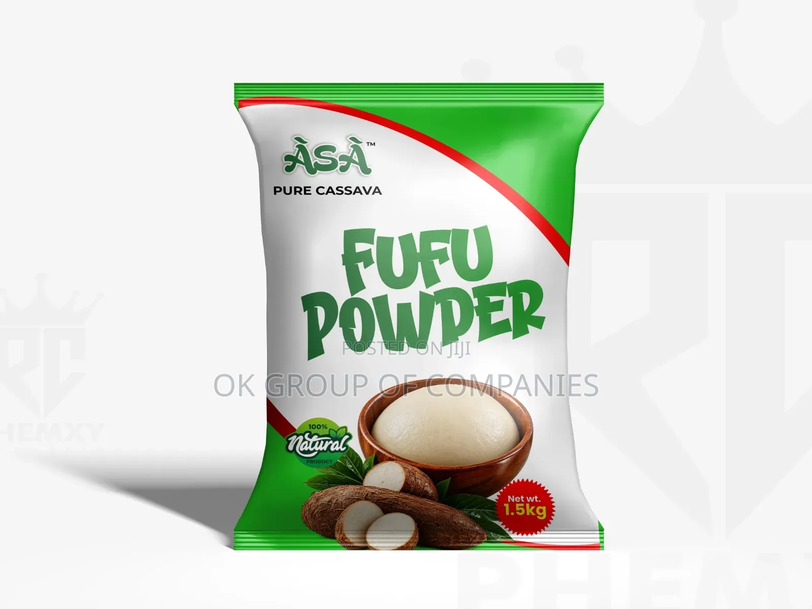 Fufu Cassava Flour Packaging Nylons Printing Coys in Lagos Nigeria