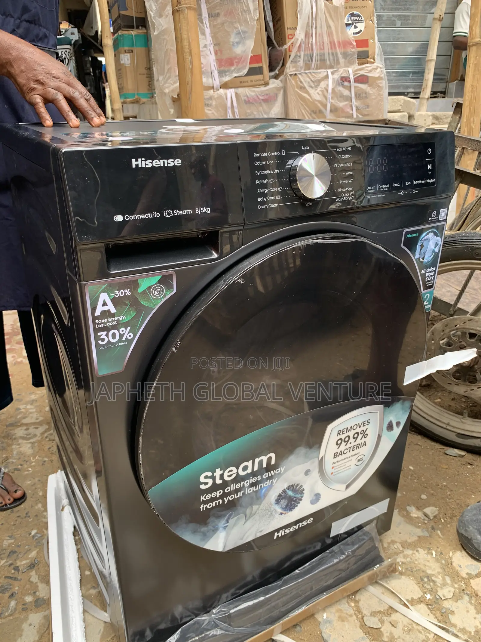 Hisense 8kg Washer and Dryer – Modern Design and Powerful Cleaning
