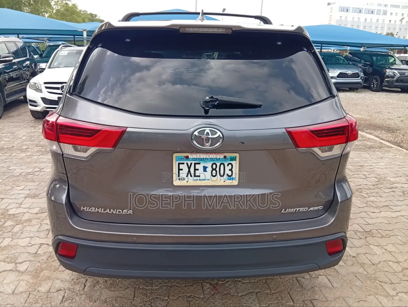 Toyota Highlander Limited 4x2 V6 (3.5L 6cyl 8A) 2018 Gray