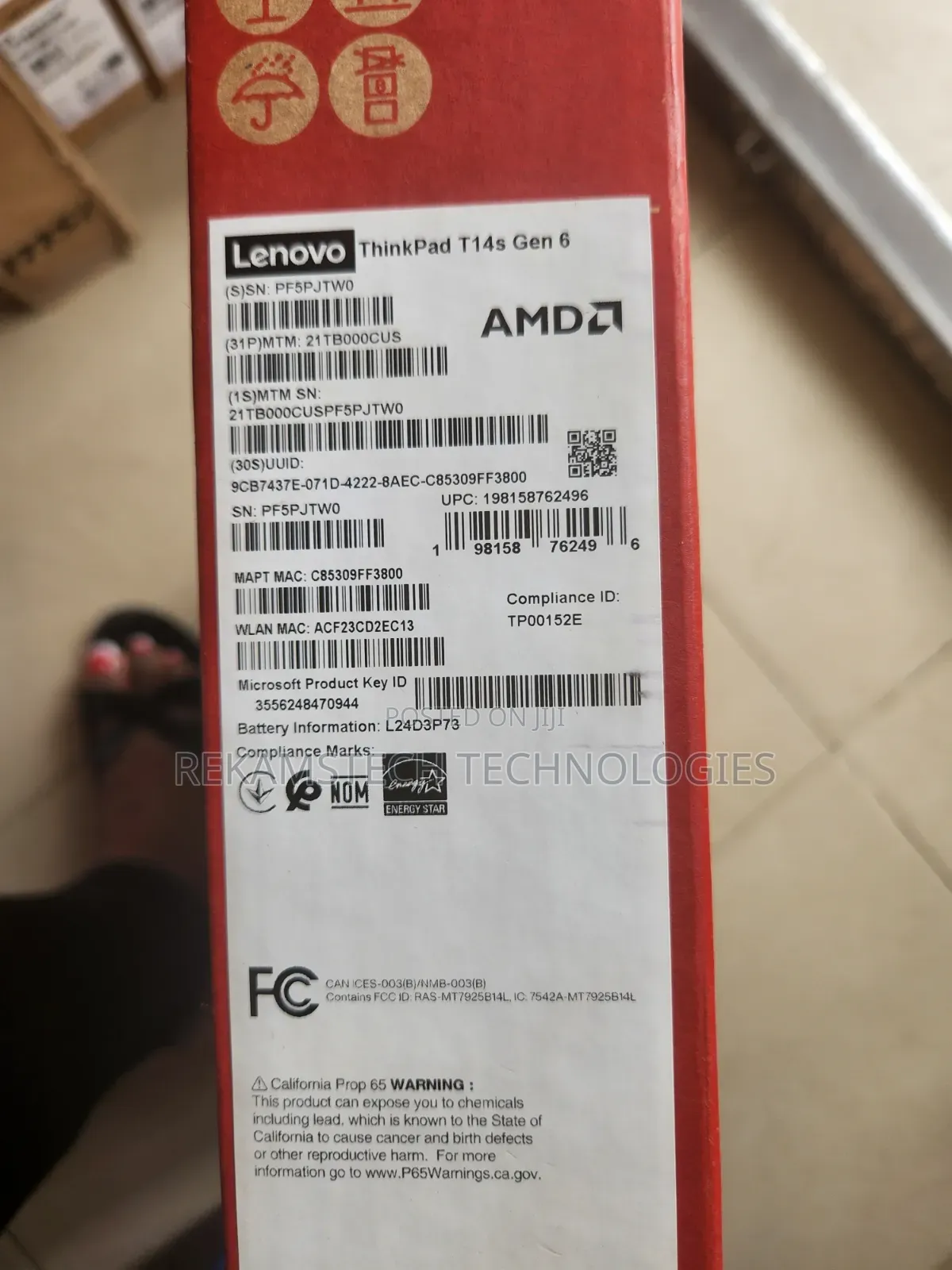 New Laptop Lenovo ThinkPad T14s G4 16GB AMD SSD 1T
