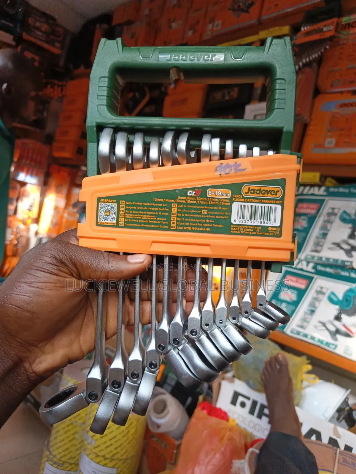 12pcs Flexible Ratchet Spanner