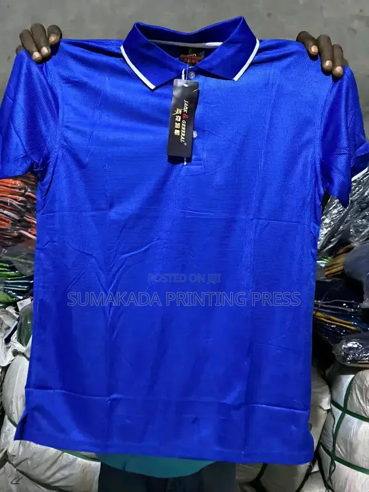 Premium Adult CollarNeck Jersey | Quality Waffle-Fabric Polos in Abuja