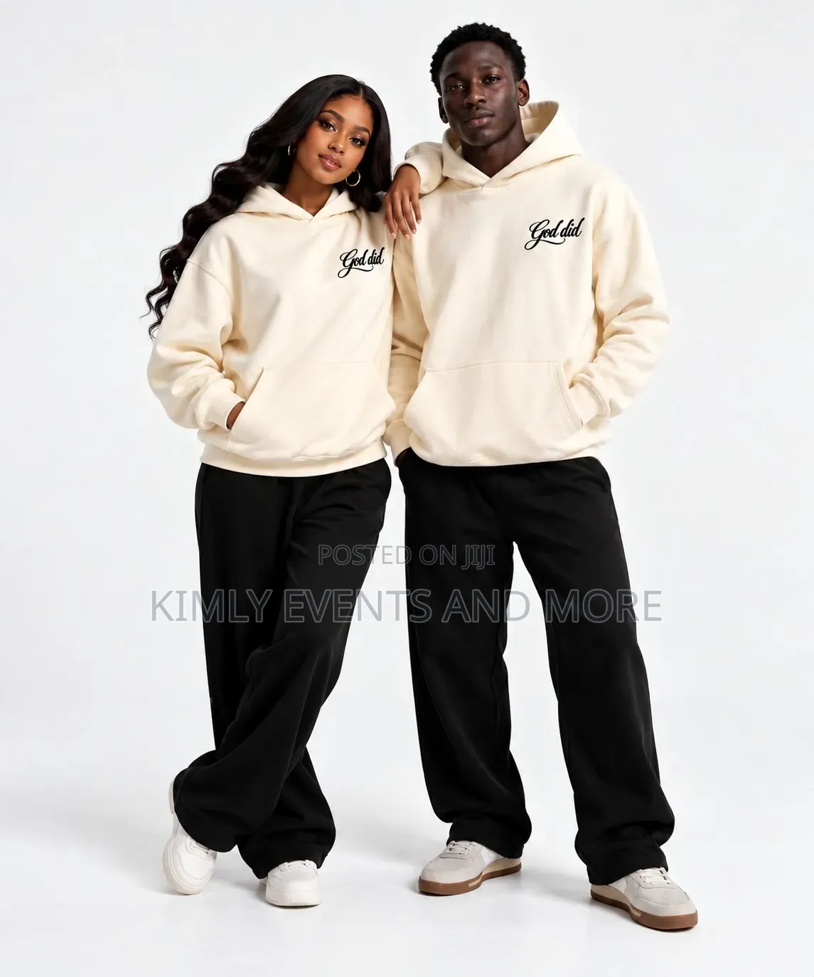 God Did Cream Hoodie | Unisex Casual Streetwear