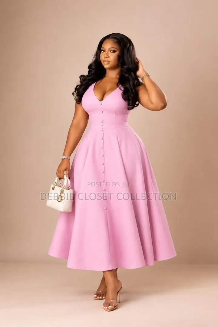 A Fashionable Pink Dress for My Beautiful Ladies